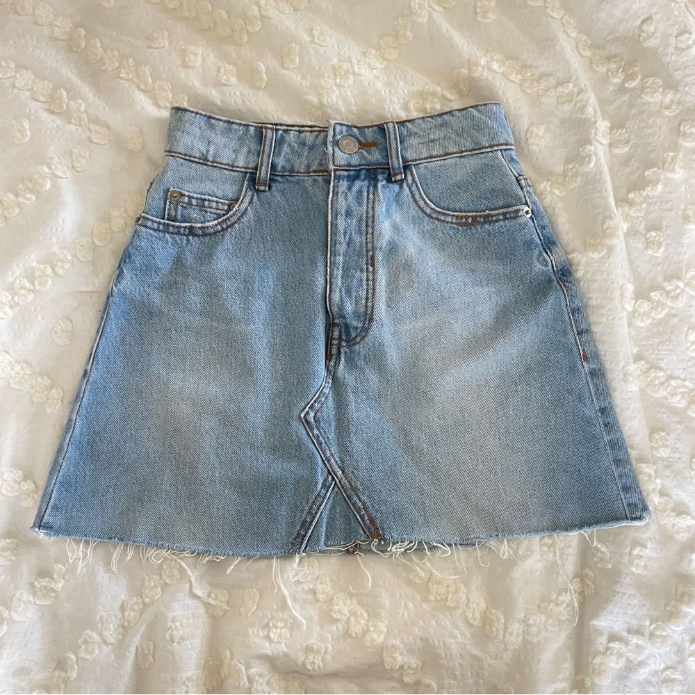 Bershka Denim Mini Skirt